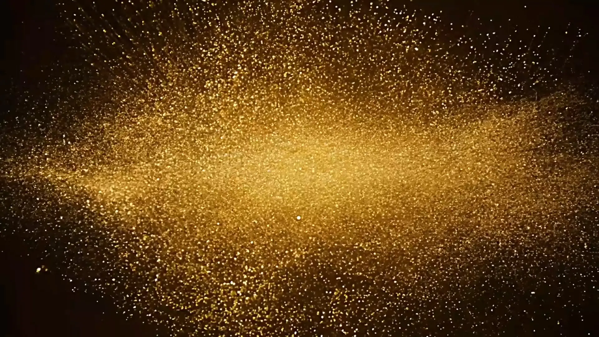 Golden Particle Shower Overlay for Video Projects